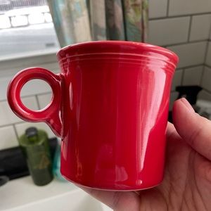 Fiestaware Red Coffee Mug Cup Ring Handle Post 86